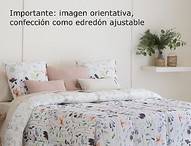 Confecciones Paula - Edredón Ajustable 100% Algodón Llivia