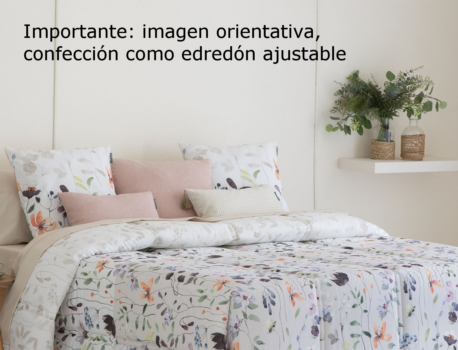 Confecciones Paula Edredón Ajustable 100% Algodón Llivia