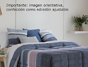 Confecciones Paula - Edredón Ajustable 100% Algodón Tejano
