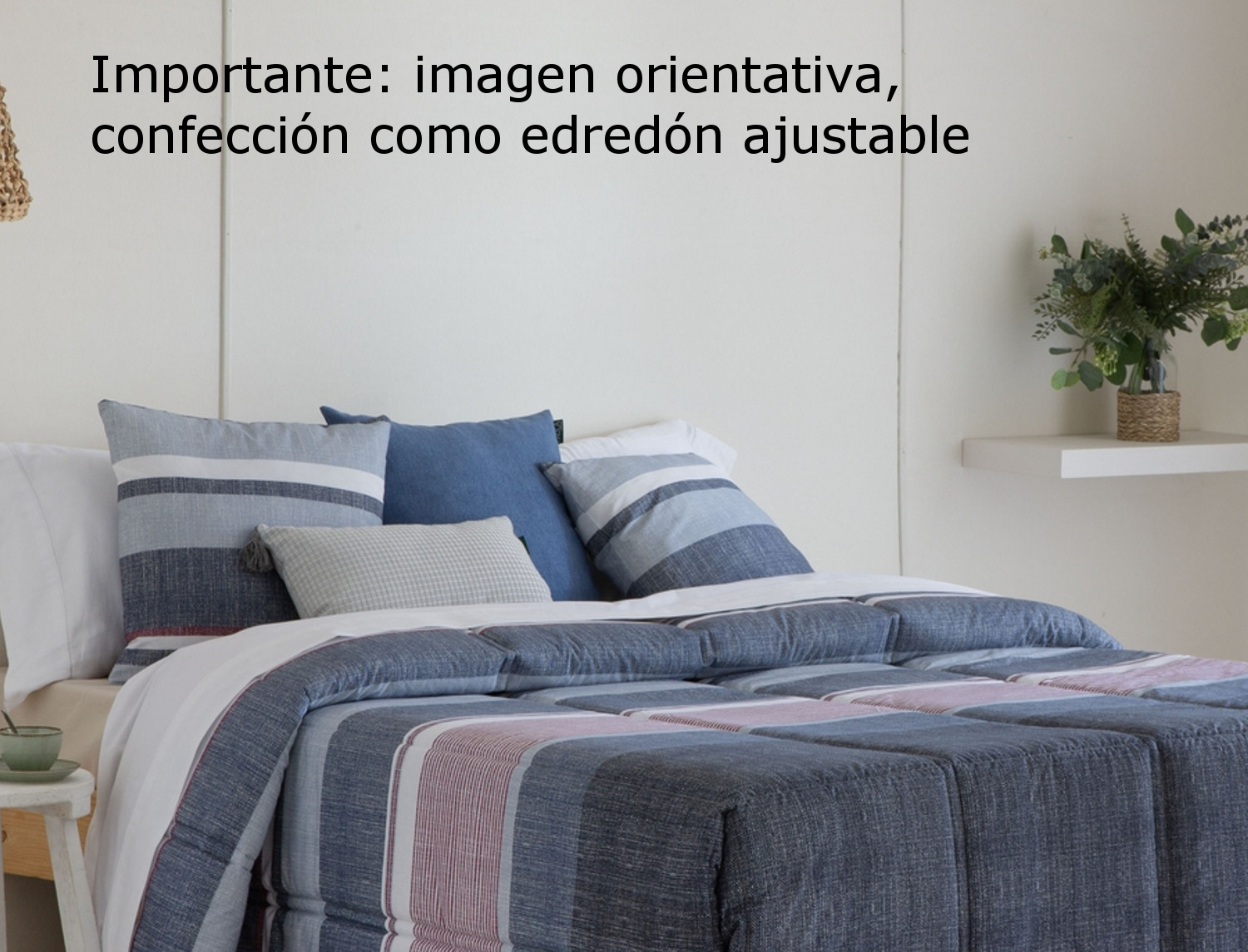 Confecciones Paula Edredón Ajustable 100% Algodón Tejano