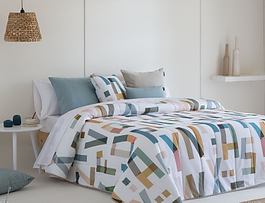 Confecciones Paula - Edredón Bouti 100% Algodón Abece doble relleno (200 gr)