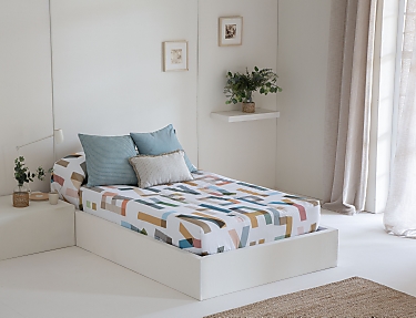 Confecciones Paula - Edredón Ajustable 100% Algodón Abece