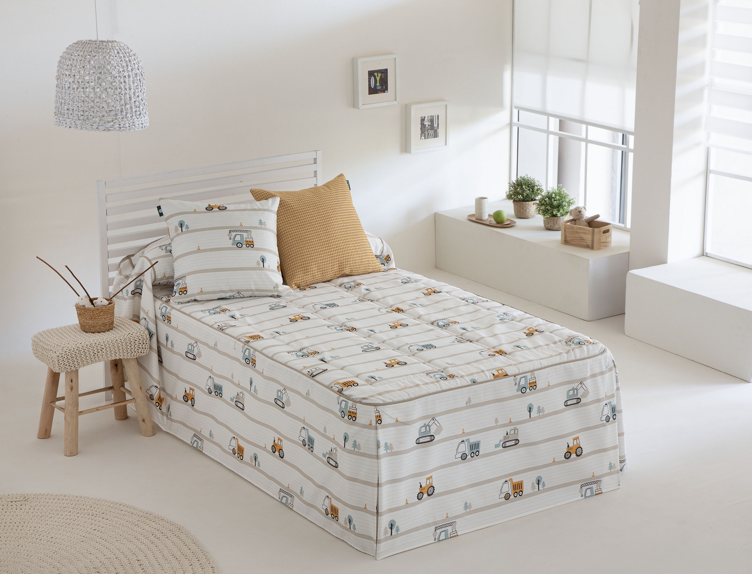 Confecciones Paula Colcha edredón Truck con cojín incluído