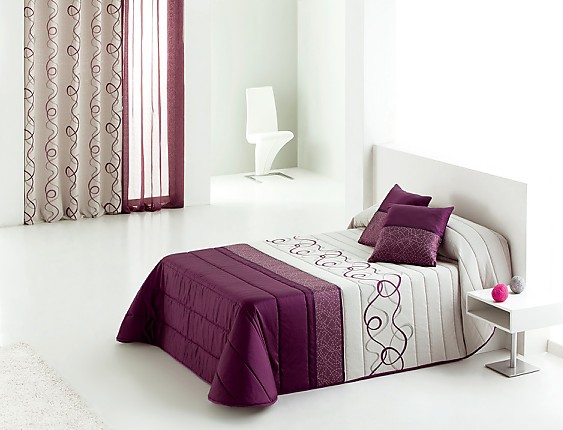 Reig Marti - Edredón Jacquard Travis azul cama de 180