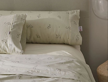 Estelia - Juego de cama Estelia Misi 100% Algodón color Verde