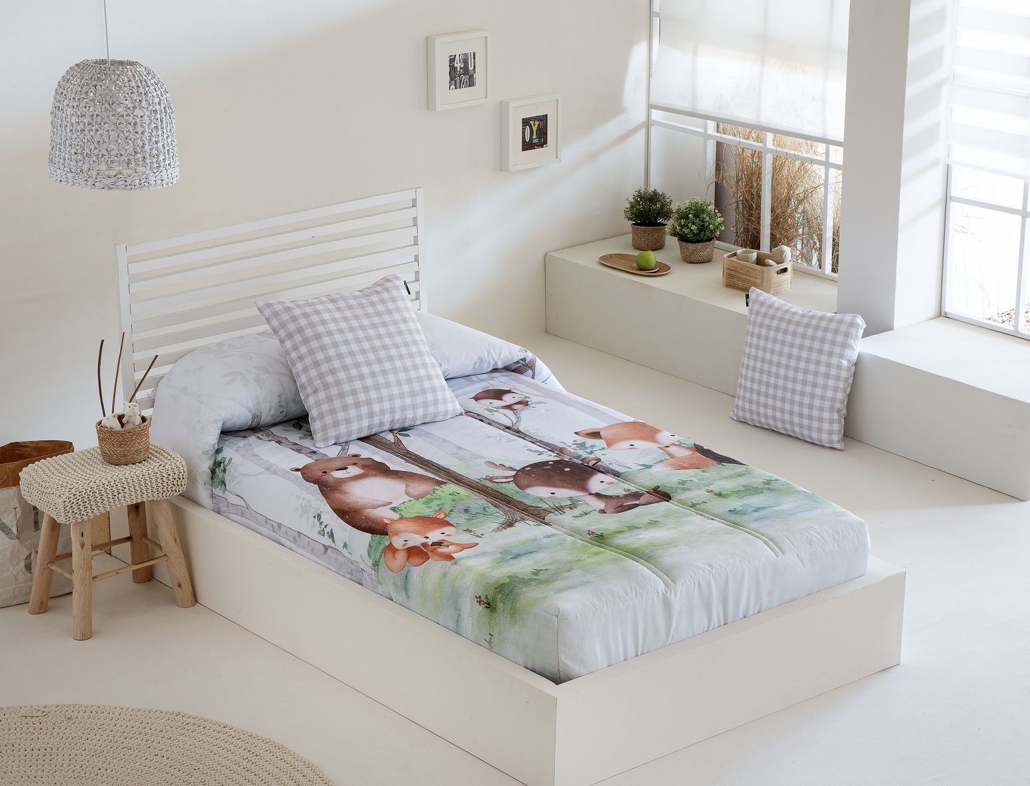 Confecciones Paula Edredón Ajustable Forest