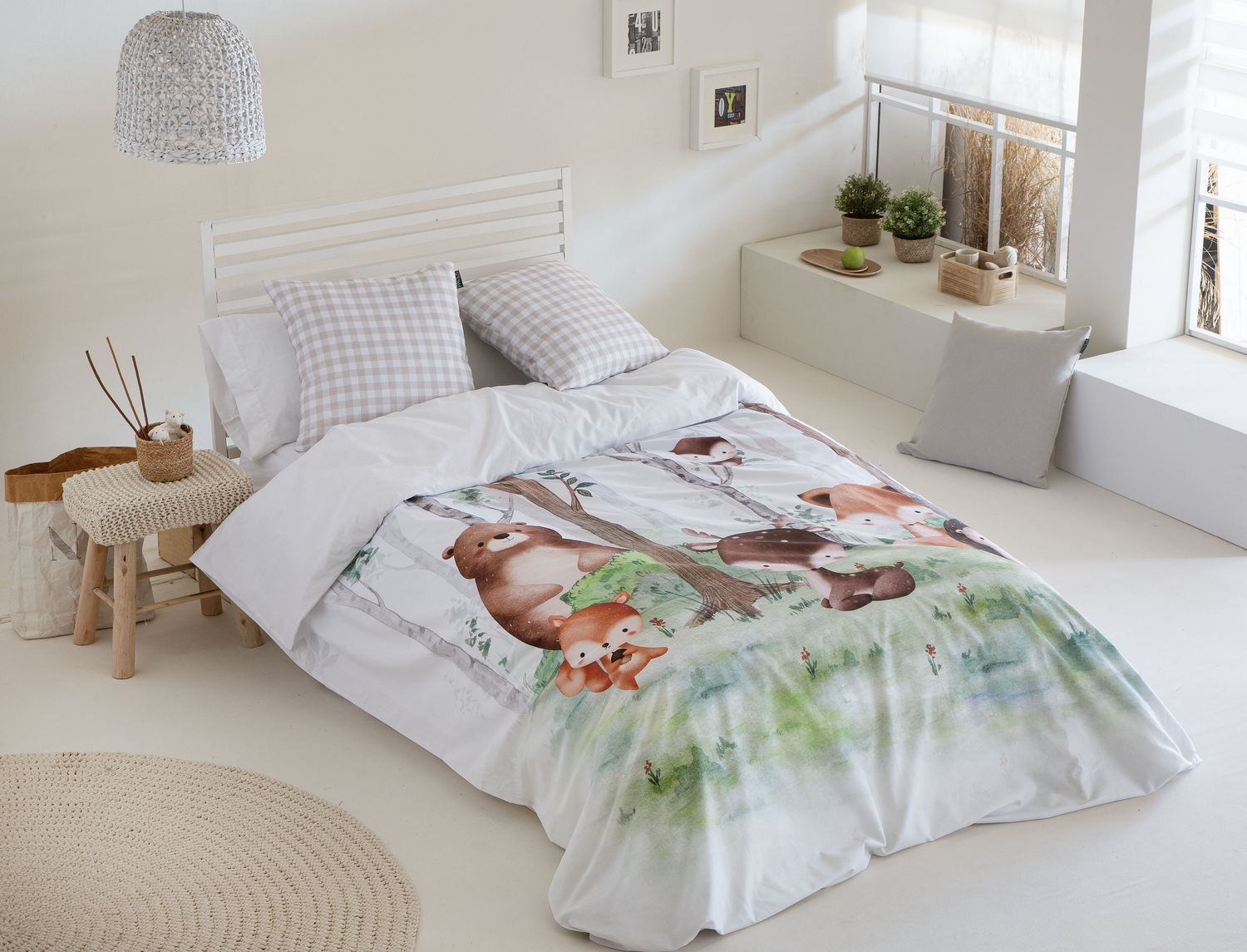 Confecciones Paula Funda nórdica 100% Algodón Forest