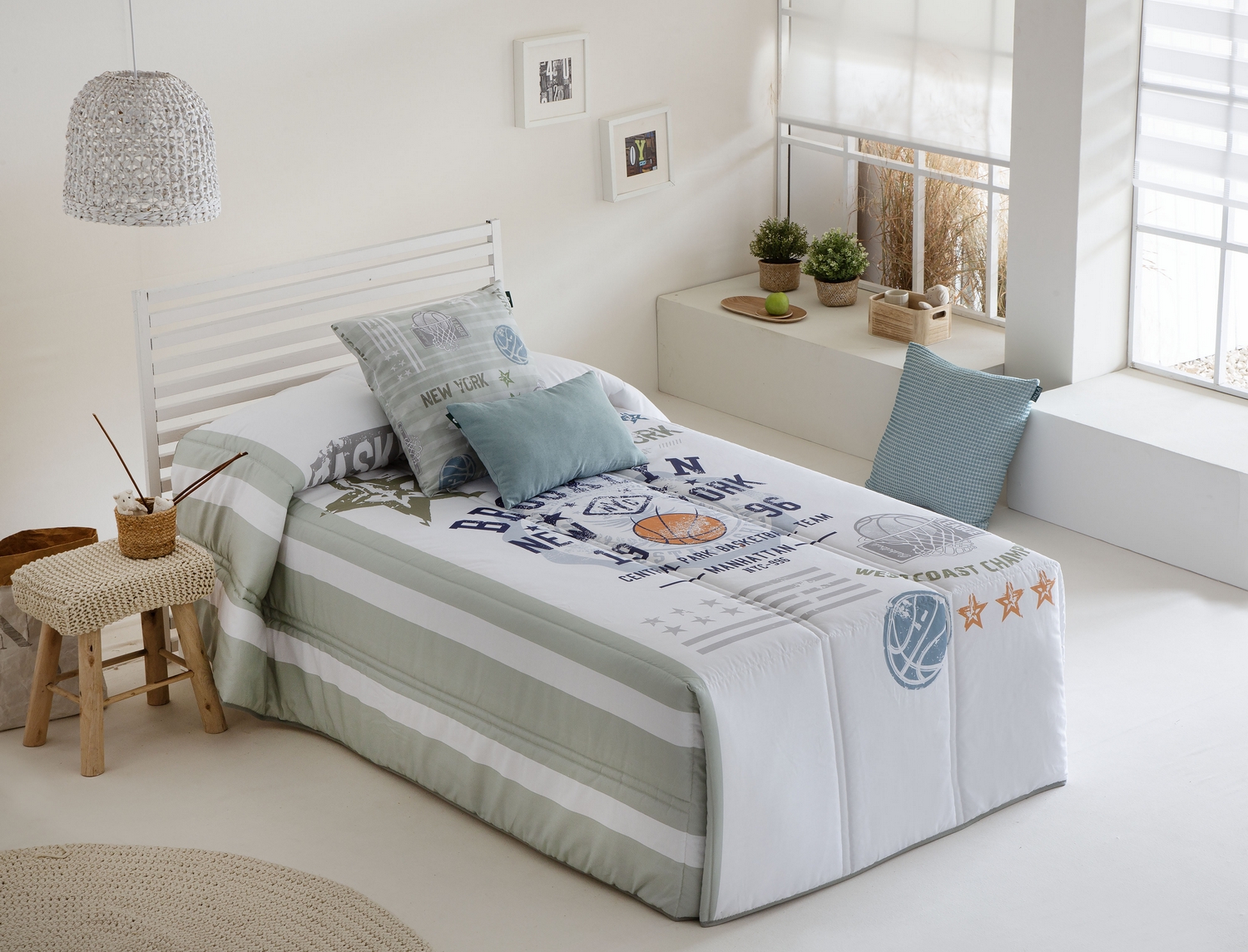 Confecciones Paula Edredón Conforter 100% Algodón Basket