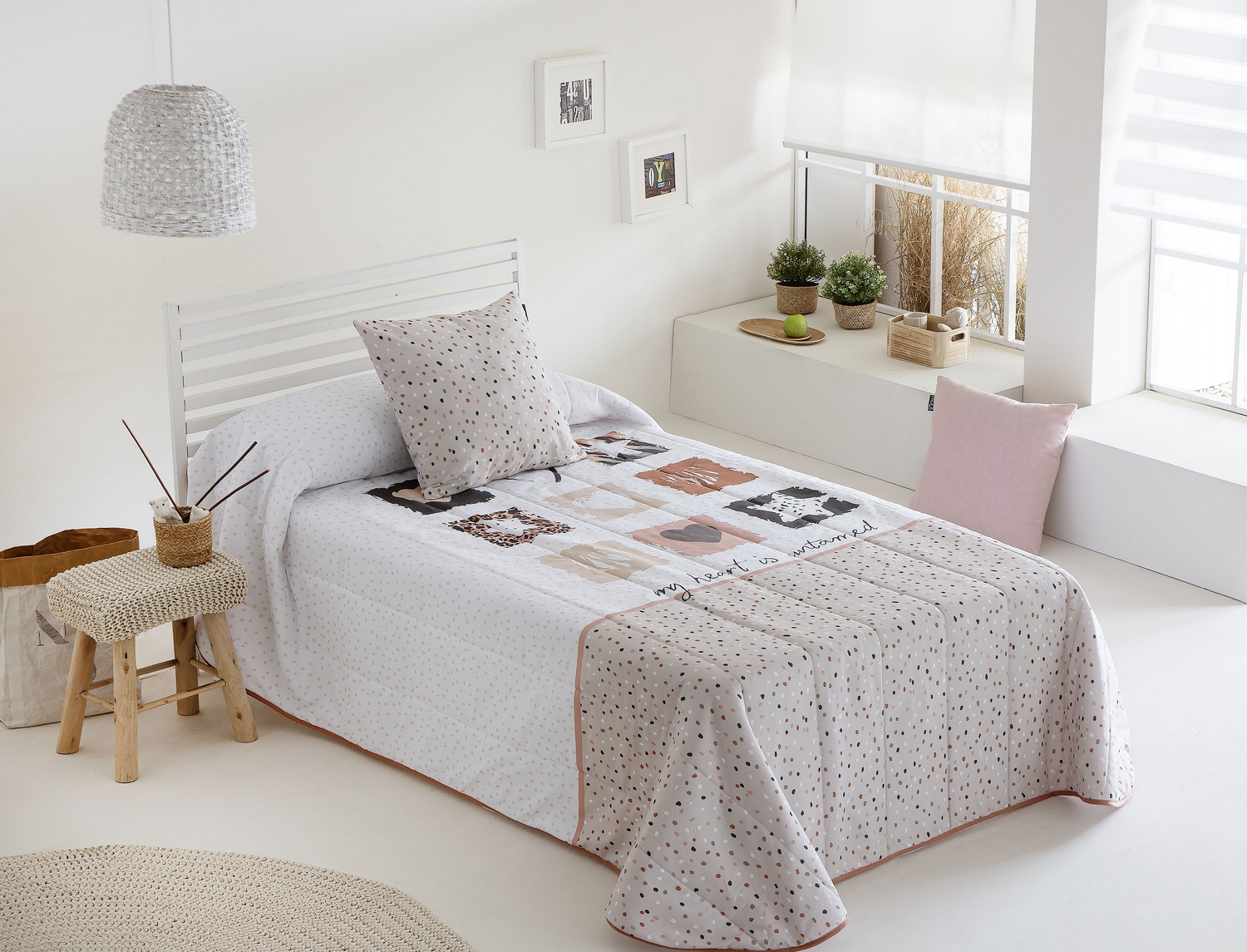 Confecciones Paula Edredón Sherpa 100% Algodón Love