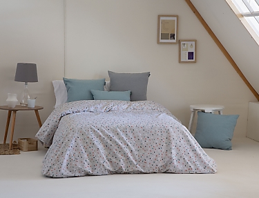 Confecciones Paula - Funda nórdica Trazo color piedra