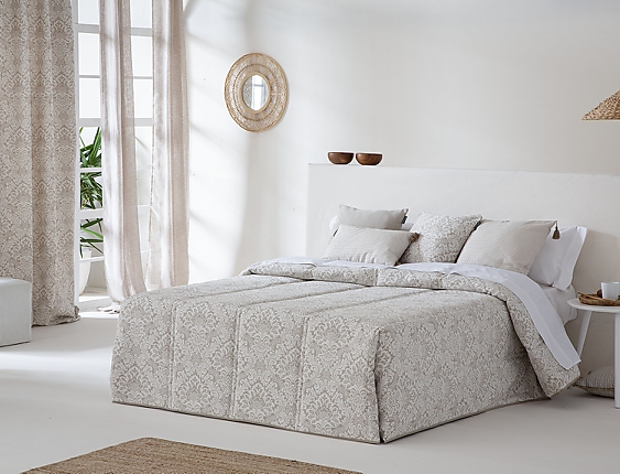 Confecciones Paula - Edredón Conforter Jacquard Neira Beige