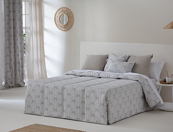 Confecciones Paula - Edredón Conforter Jacquard Zubia Beige