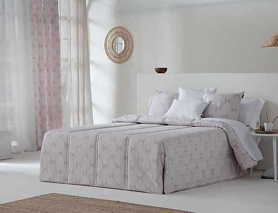 Confecciones Paula - Edredón Conforter Jacquard Zubia Rosa