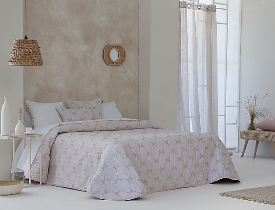 Confecciones Paula - Edredón Sherpa Jacquard Zubia Rosa