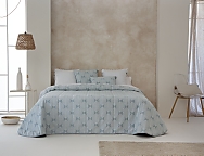 Edredón Sherpa Jacquard Zubia Turquesa