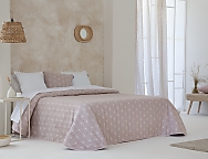 Edredón Sherpa Jacquard Lora Rosa