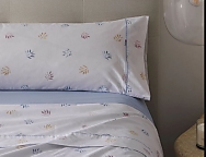 Juego de cama Estelia Nela color Celeste