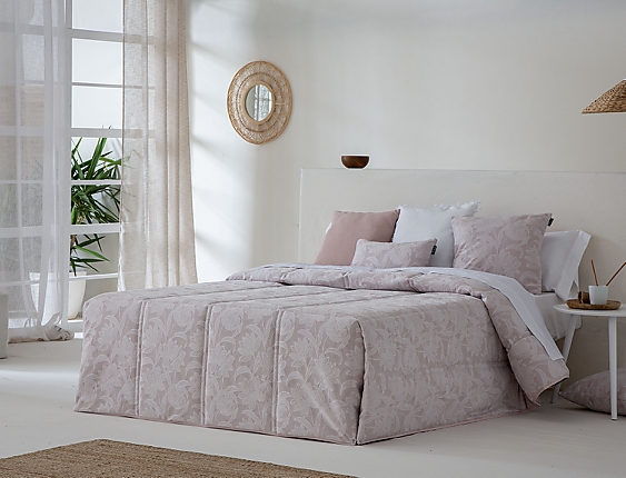 Confecciones Paula - Edredón Conforter Jacquard Alore Rosa