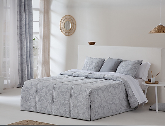Confecciones Paula - Edredón Conforter Jacquard Alore Gris