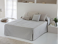 Colcha edredón piqué Sada color Azul, Beige o Gris