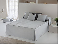 Colcha edredón piqué Sada color Azul, Beige o Gris