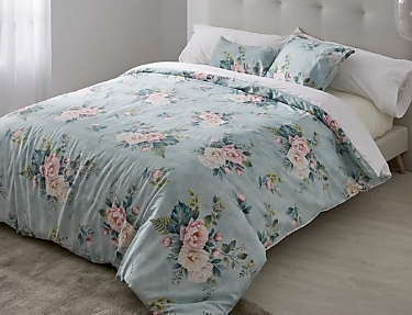 Estelia - Funda nórdica Saten 100% algodón  Liria con fundas de cojín