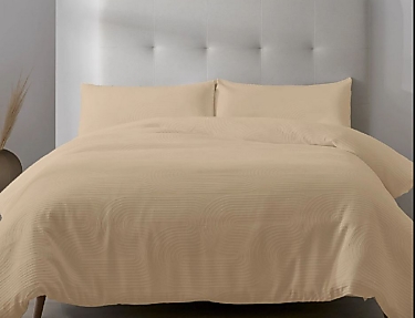 Estelia - Funda nórdica Jacquard Xara 100% Algodón color Piedra