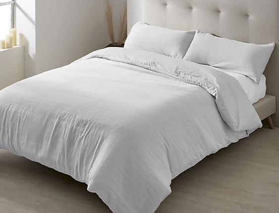 Estelia - Funda nórdica Jacquard Marina 100% Algodón color Blanco
