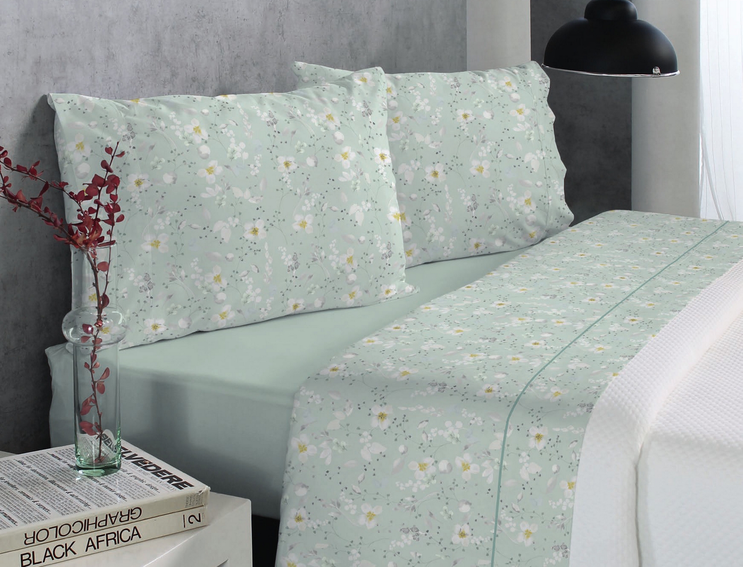 Reig Marti Juego de cama Nelay color aguamarina