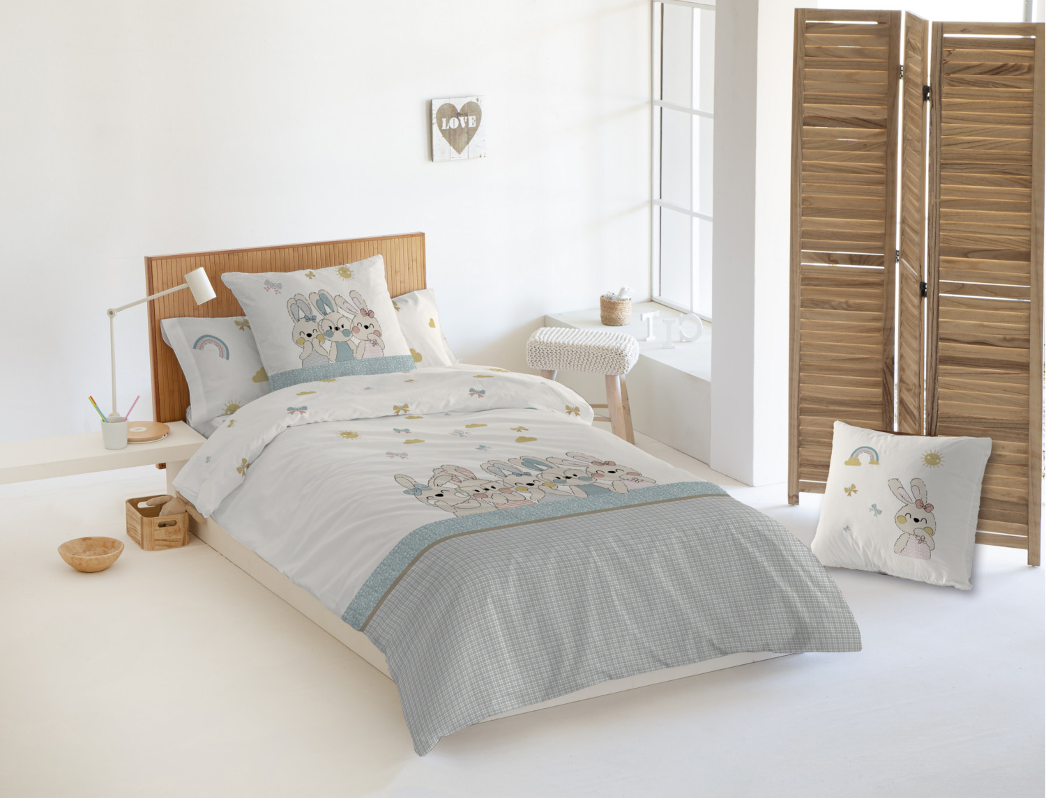 JVR Funda nórdica 100% algodón Reversible Funny Multicolor