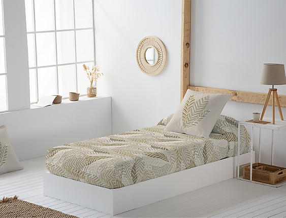 JVR - Edredón ajustable 100% Algodón Delhi Beige