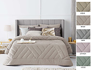 Edredón nórdico de terciopelo Dual color Arena, Beige, Lavanda, Gris o Verde