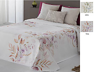 Colcha capa Laina color Teja o Azul