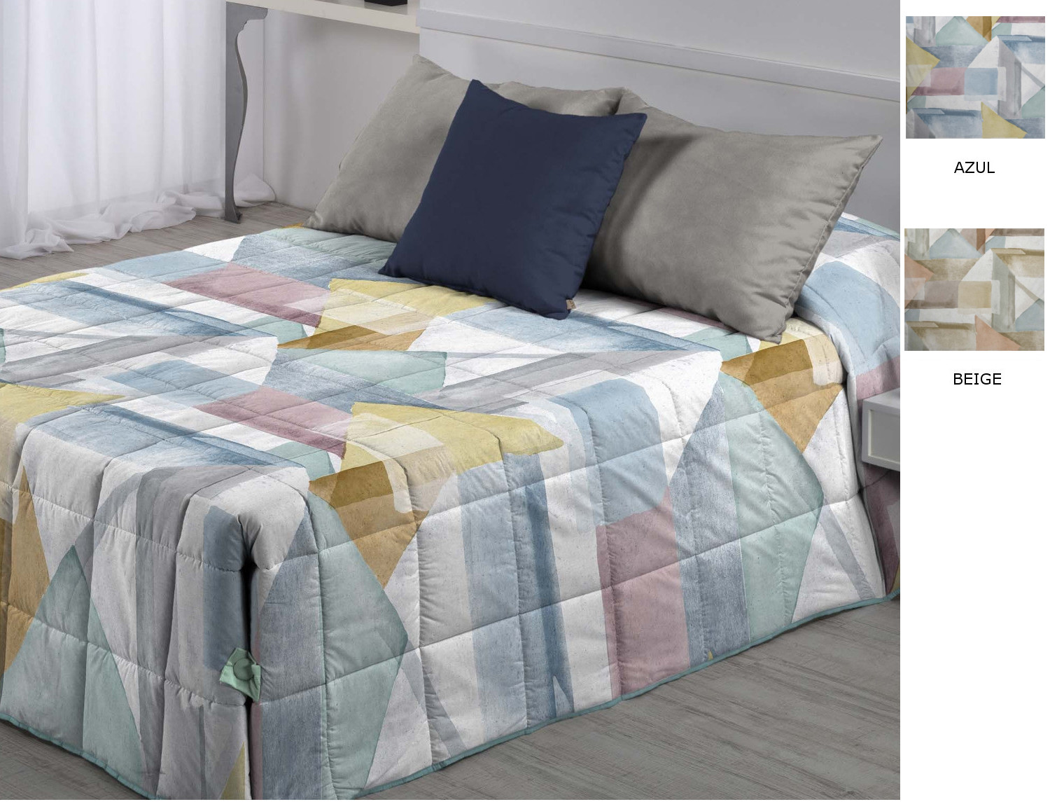 Cañete Conforter Caru color Azul o Beige