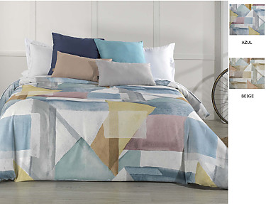 Cañete - Funda nórdica Caru color Azul o Beige