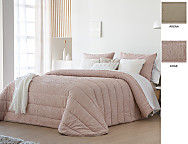Edredón bouti Adara con funda/s de cojín color Arena o Rosé