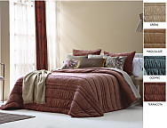 Edredón bouti de terciopelo Nui con funda/s de cojín color Arena, Maquillaje, Ocean o Terracota