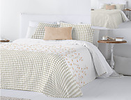 Bouti reversible Cyntia con funda/s de cojín color Azul o Caldera