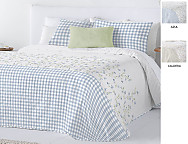 Bouti reversible Cyntia con funda/s de cojín color Azul o Caldera