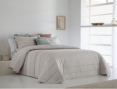 FunDeco - Bouti Alvin con funda/s de cojín color Beige