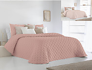 Edredón conforter reversible Anisa con funda/s de cojín color Blanco, Azul o Malva