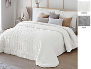 Edredón conforter Sherpa Adrien con fundas de cojín color Blanco o Gris