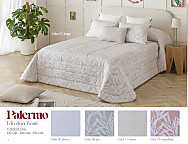 Edredón jacquard Palermo 200gr con fundas de cojín color Blanco, Beige, Maquillaje, Gris o Crema