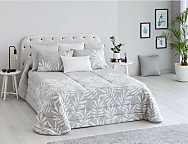 Edredón jacquard Modena 200gr con fundas de cojín color Beige o Gris