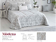 Edredón jacquard Modena 200gr con fundas de cojín color Beige o Gris