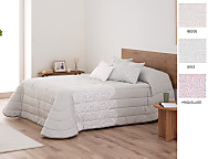 Edredón Sherpa Jacquard Albert con fundas de cojín color Beige, Maquillaje o Gris