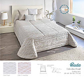 Edredón Sherpa Jacquard Buda con fundas de cojín color Beige, Maquillaje o Gris