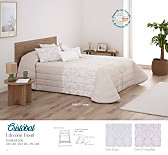 Edredón jacquard Cristobal 200gr con fundas de cojín color Beige, Maquillaje o Gris