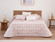 Edredón jacquard Morse 200gr con fundas de cojín color Beige, Maquillaje o Gris