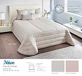 Edredón jacquard Nelson 200gr con fundas de cojín color Beige, Maquillaje o Gris